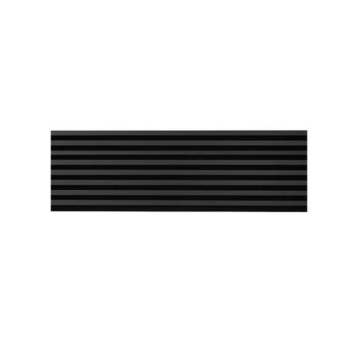 Wooden wall panel 2700 x 400mm (Black - Matte black)